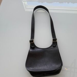 Coach Black Leather Shoulder Bag